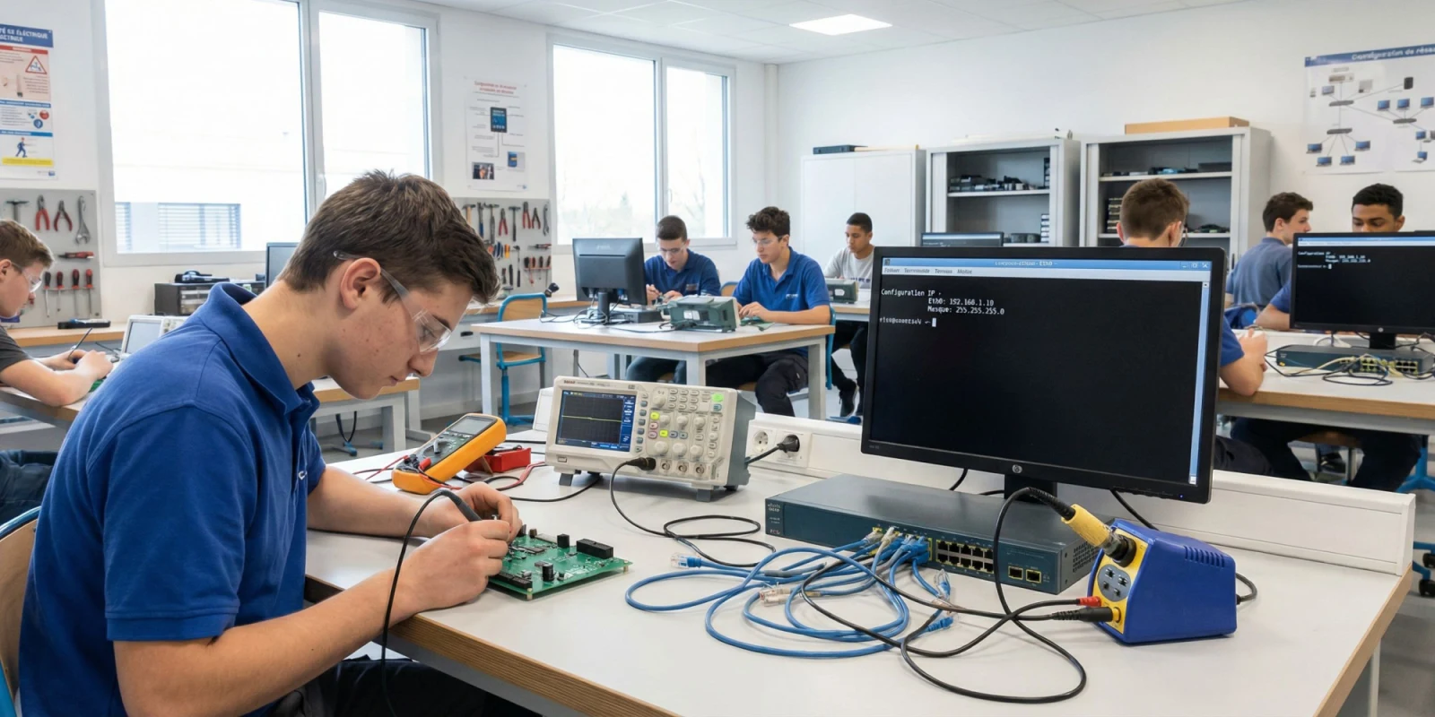 Compétences réseau et Électronique à maîtriser avant le Bac