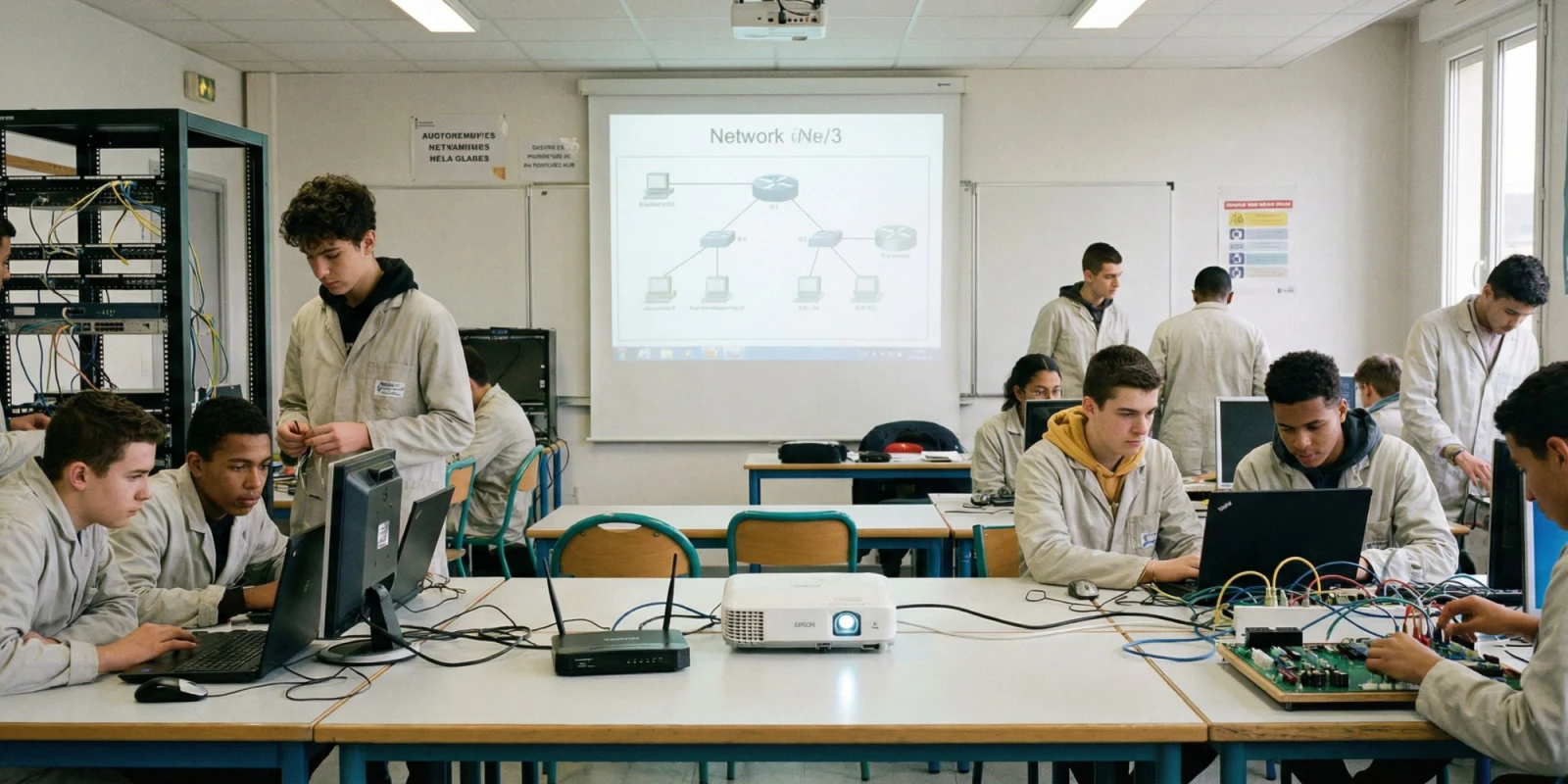 Une Journée en Bac Pro CIEL : Cybersécurité, Réseaux et Ateliers Pratiques